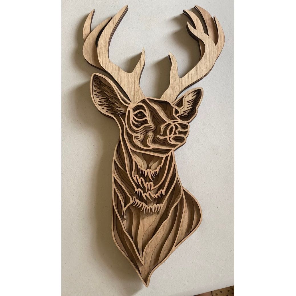 Mountain Deer 3D Mandala Inspired