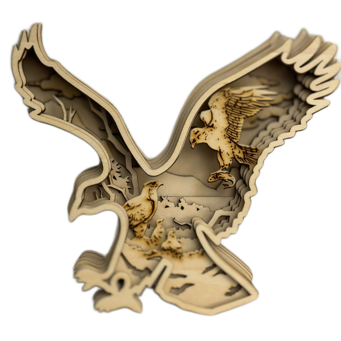 Eagle 3D Laser Cut