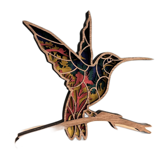 Hummingbird 3D Laser Cut