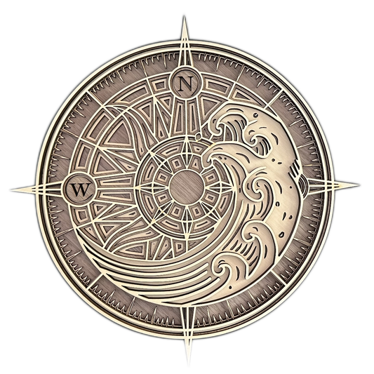 Nautical Compass Mandala Inspired